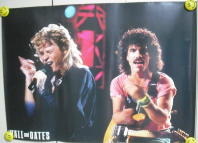 ホール&オーツ　ポスター Daryl Hall & John Oates / 1980s Japan Original Promo Poster B2