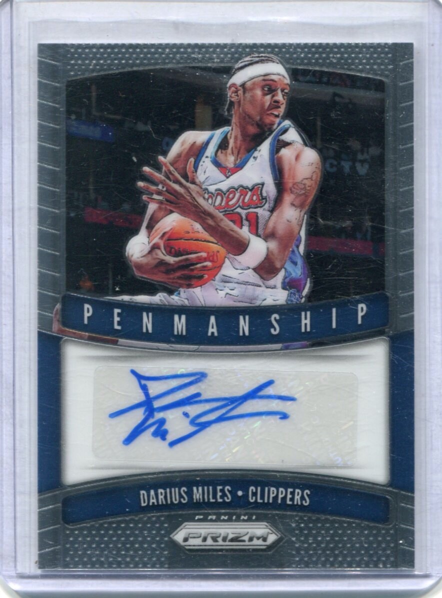 2019-20 Panini Prizm - DARIUM MILES - Penmanship Autograph  LOS ANGELES CLIPPERS