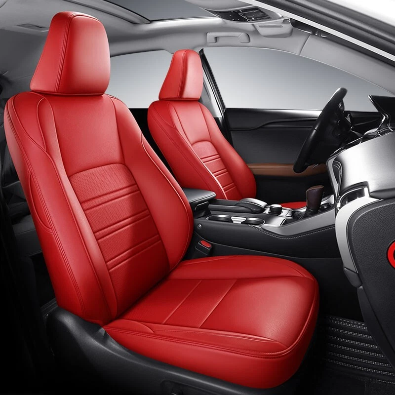 JUEGO COMPLETO DE FUNDAS DE ASIENTO DE COCHE PERSONALIZADAS DE CUERO PARA MOTOPTES LEXUS RX350L 2012-2024 Foto 3 de 4