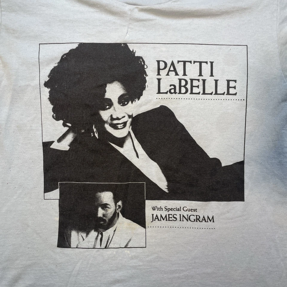 Camisa De Colección Patti LaBelle Para Hombres XL Azul Winner In You Concierto James Ingram Camiseta Foto 4 de 4
