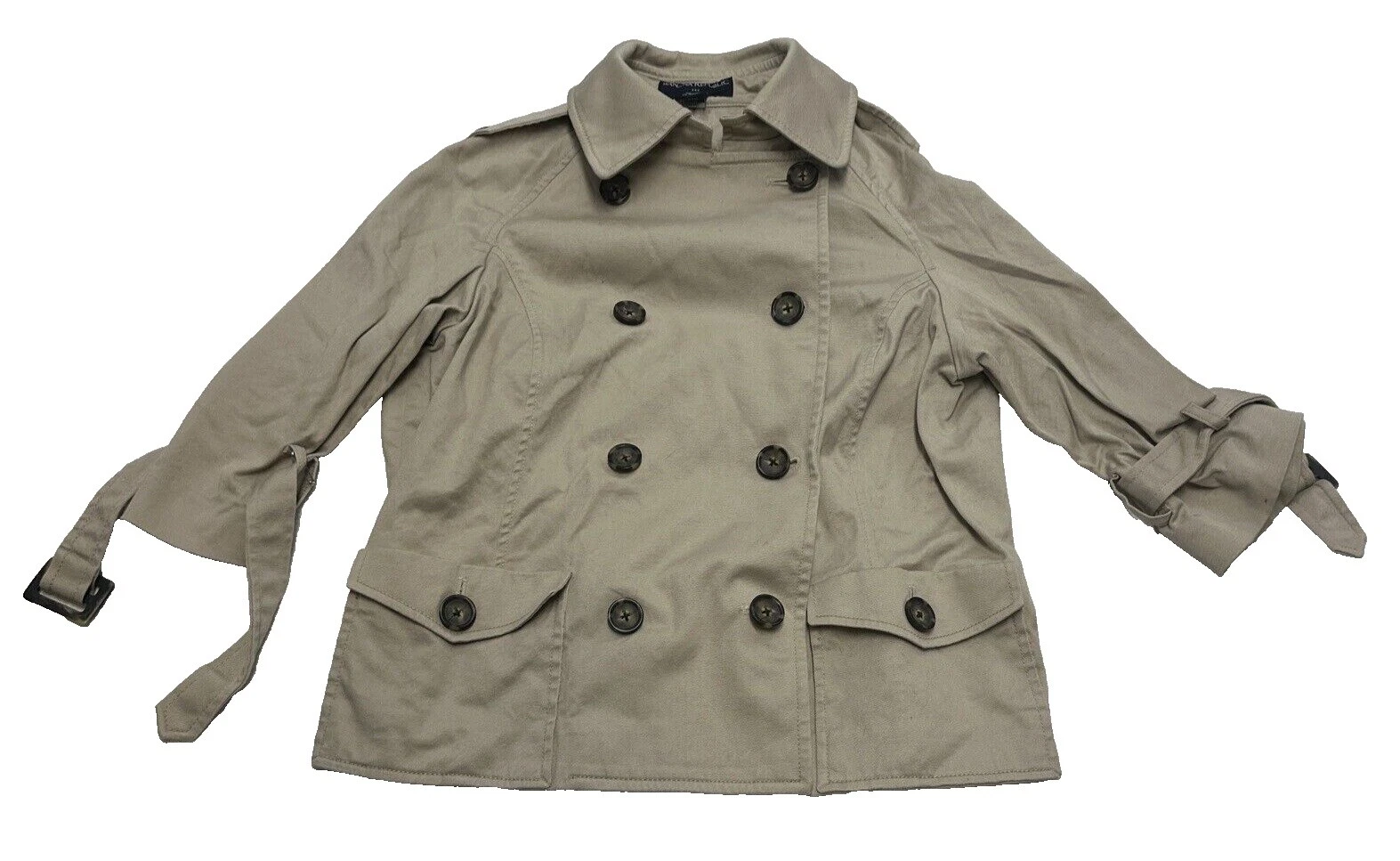 Banana Republic Petites Solid Trench Coats Coats, Jackets & Vests for Women