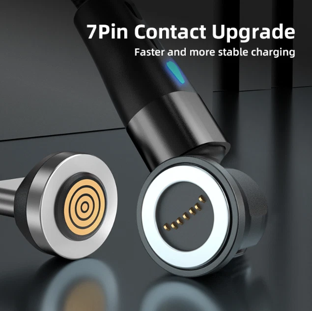 For iPhone 14 13 12 11 XR X 8 7 6 Plus Magnetic USB Fast Charger Data Cable Cord - Image 2 of 4