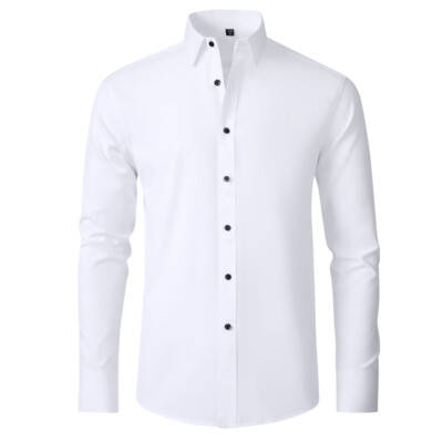 slim fit dress slacks Men's Slim Fit Blue Dress Shirt Size N1 main image 0