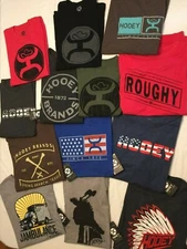 NWT NEW Hooey T Shirt Tee Shirt Crew Neck Brown Blue  Gray Black Multiple Option