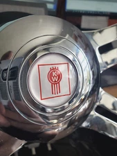 Kenworth Steering Wheel horn button 1.5 inches Epoxy Sticker X2