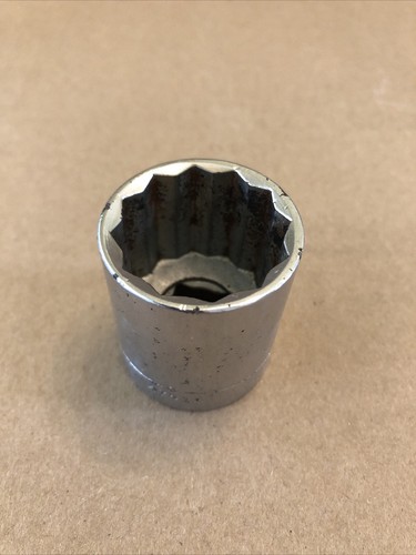 Craftsman Vintage 1 1/16" 12 Pt 1/2" Drive Shallow Socket USA G 47515 - Picture 14 of 15
