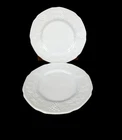 VTG Indiana Colony Milk Glass Harvest Grapes Leaves 8" Salad Plate  Lot of 2