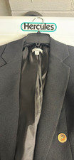 bar III Women's Black Double-Breasted Lined Knit Blazer Jacket Size S
