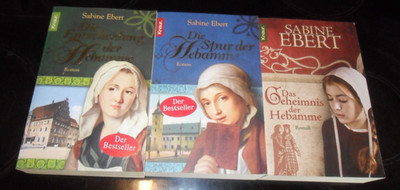Sabine Ebert - 3 TB - Hebammen- Saga - Sachsen 1173 - Konvolut-
