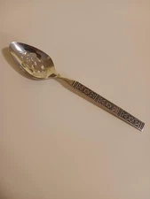 Vintage Oneida Community Stainless Isabella Slotted Serving Spoon 8 1/2" Long