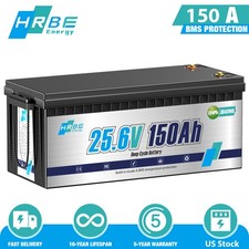 24V 150Ah LiFePO4 Lithium Battery Pack for RV Marine Solar System with 100A BMS