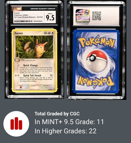 Furret graded CGC 9.5 for sale on eBay