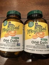 MegaFood Mens 40+ One Daily Multivitamin 72 Tablets Expiration: 2027 - 2X!