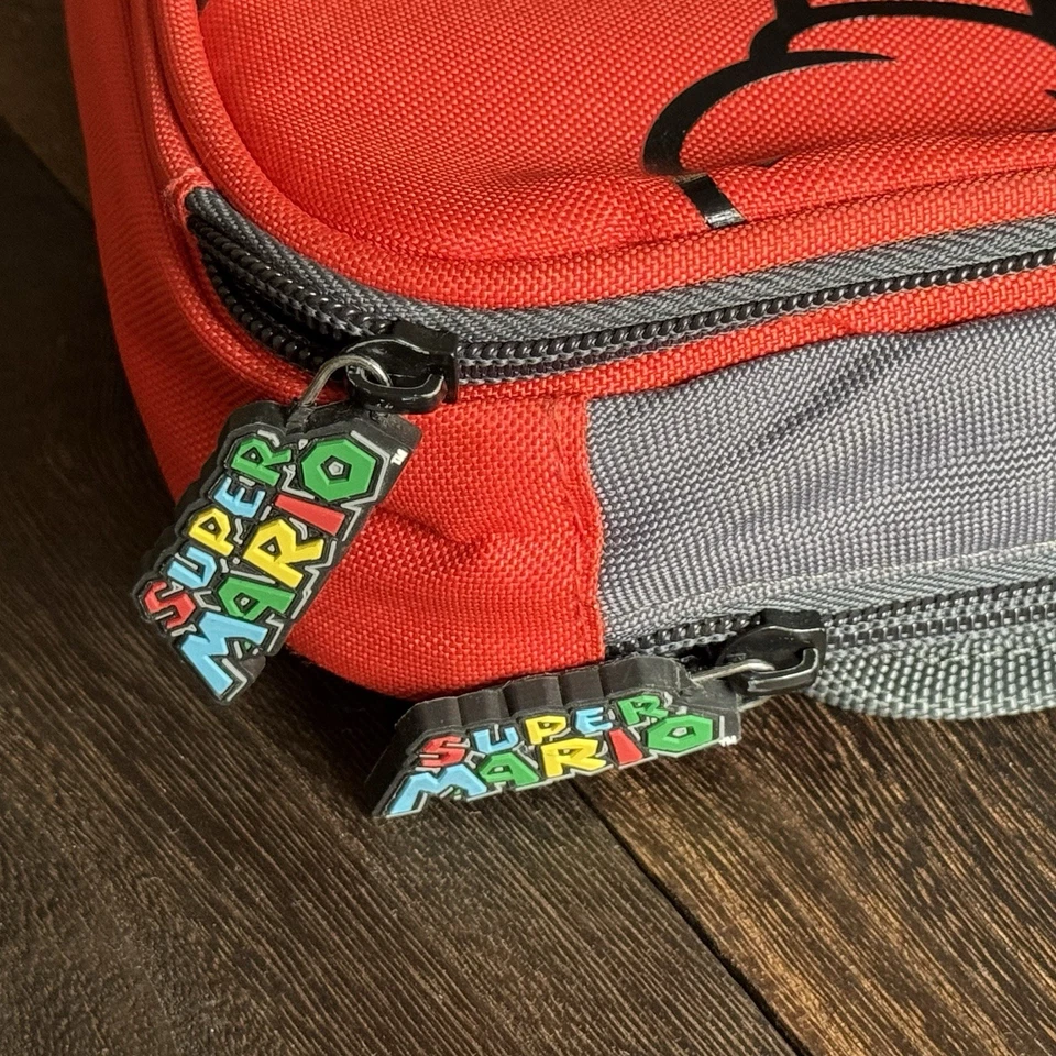 Nintendo 3DS DS Oficial PowerA Super Mario Rojo Estuche de Transporte/Bolsa/Bolsa + Correa Foto 3 de 4