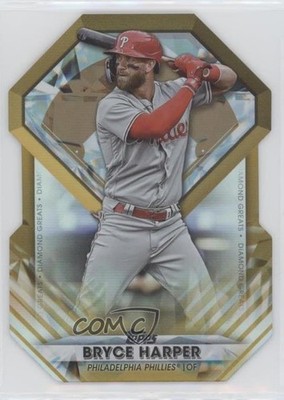 2022 Topps Update Diamond Greats Die-Cuts Gold 47/75 Bryce Harper #DGDC-70 0bz6