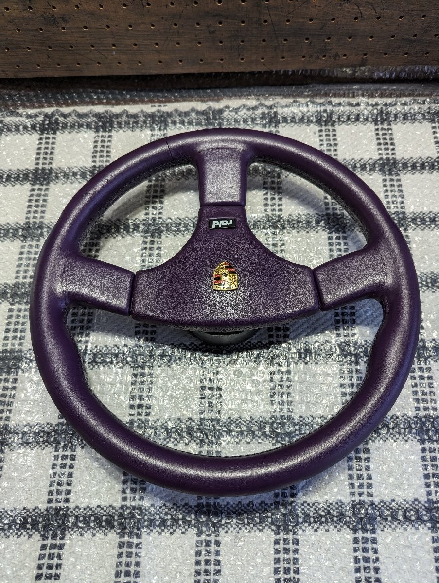 Atiwe RAID Purple Leather Steering Wheel Porsche 911 964 930 Rare