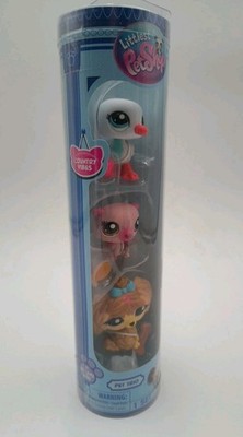Hasbro Littlest Pet Shop COUNTRY VIBES 3-PACK Trio In Tube (Ser 2) #43, 118, 41