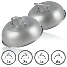 Edelstahl Wärmeglocke Ø 23 cm Servierglocke...