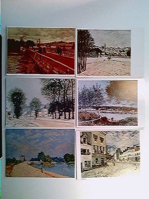 6x Alfred Sisley, verschiedene Motive, Künstler AK, Konvolut, ungelaufen 480245