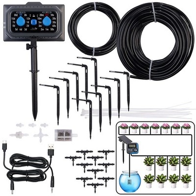 Solar-Bewässerungssystem für 15 Pflanzen, Pumpe für bis zu 45 l/Std.