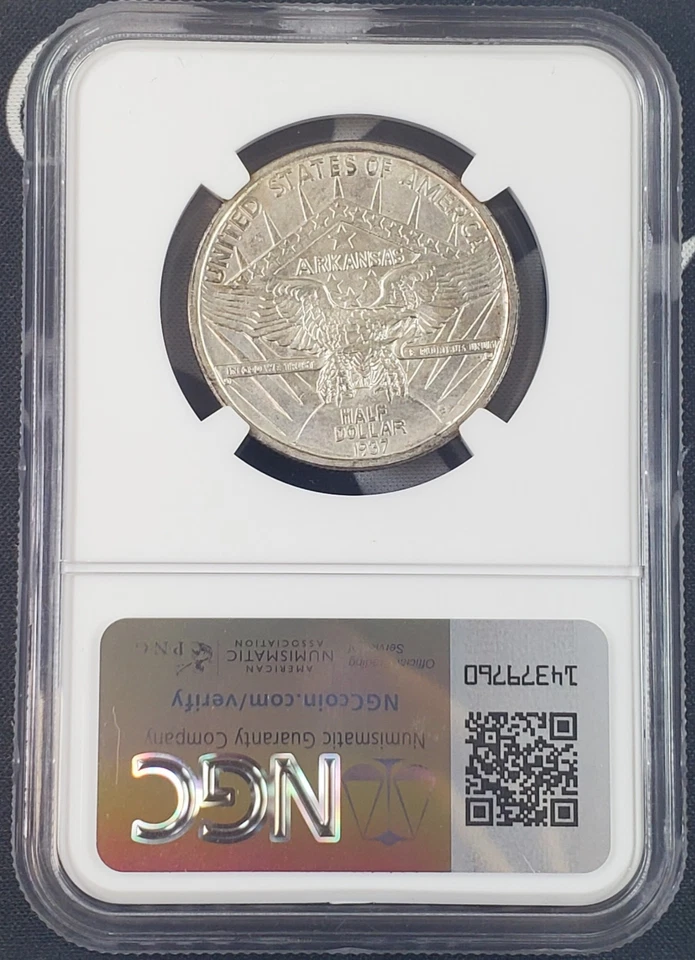 1937-S Arkansas Commemorative Half-Dollar - NGC Graded MS 63 -003 - Image 4 of 4