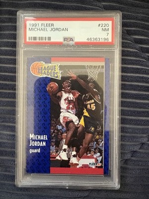 1991 Fleer Micheal Jordan PSA Graded NM7
