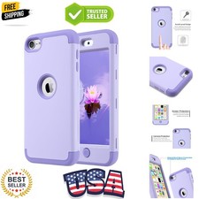 Compatible with iPod Touch 7/6/5 Case, Heavy Duty High Impact Shockproof Prot...