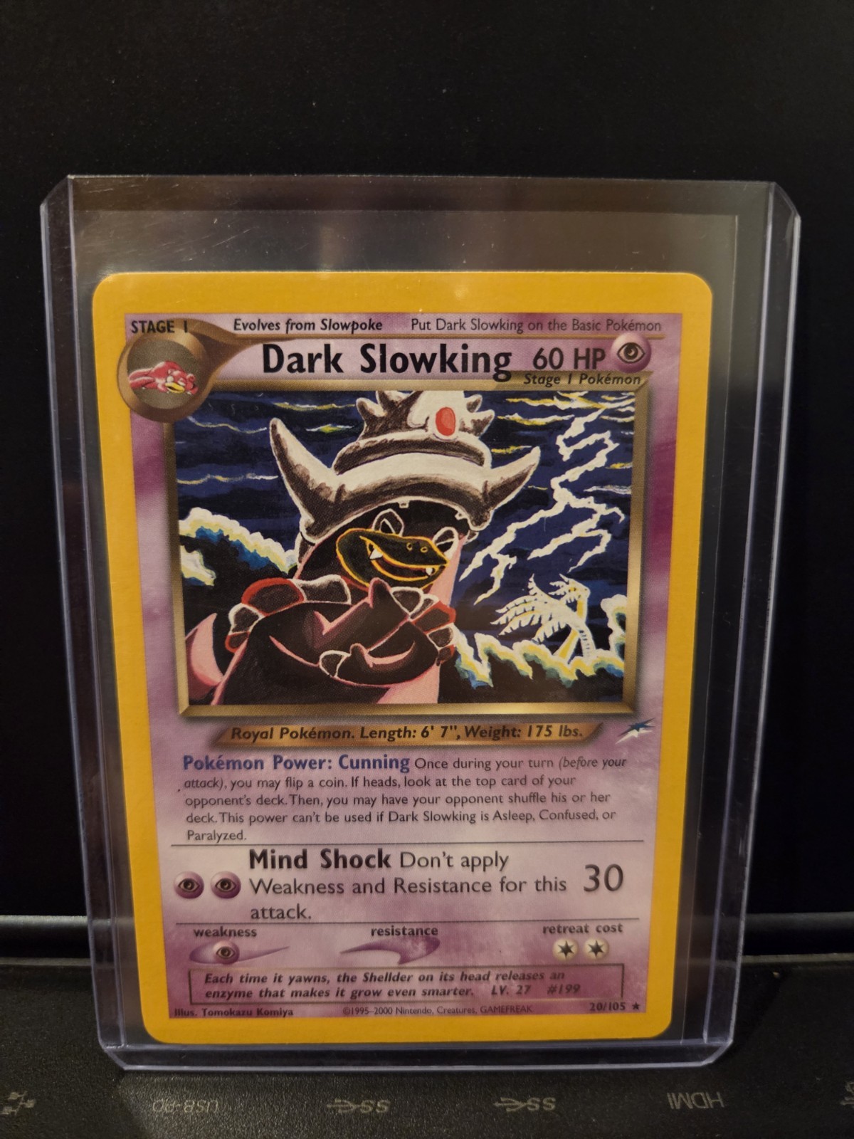 Dark Slowking 20/105 Neo Destiny Rare Vintage Pokemon Card WOTC TCG