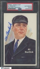 Al Barlick Signed Perez-Steele HOF /10,000 PSA/DNA Authentic AUTO