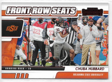 2021 Contenders Draft Picks Front Row Seats Red #38 Chuba Hubbard RC OSU