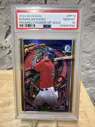 2024 Bowman - Prospect Power-Up Roman Anthony #PP-13 Gold /50 PSA 10 RC