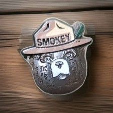 Vtg Smokey Bear Pin Lapel Hat Plastic Fire Prevention US Forest Service USFS