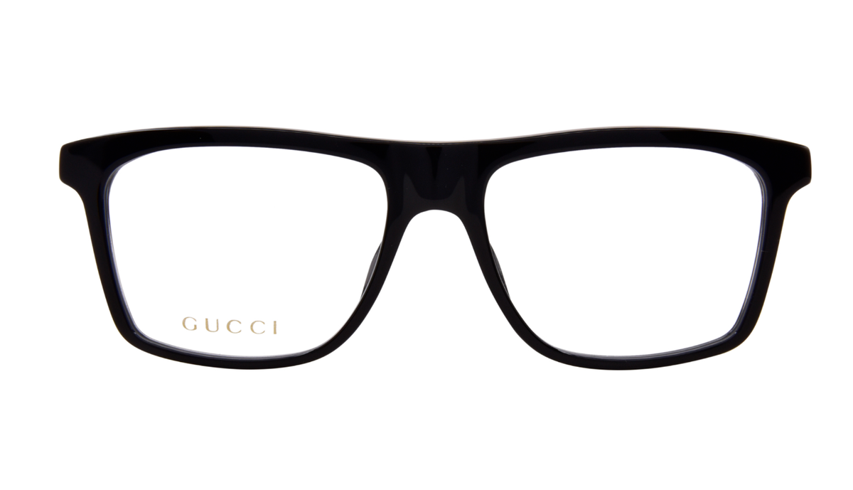 New GUCCI Rectangular Reading Glasses GG1820O 001 55-17 Black