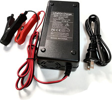 14.6V 10A Lifepo4 Battery Charger for 12.8V 12V Lithium 30AH-100AH Battery, Smar