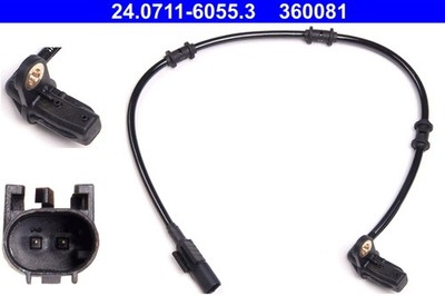 Rear axle right ATE 24.0711-6055.3 sensor, wheel speed for Mercedes-Benz