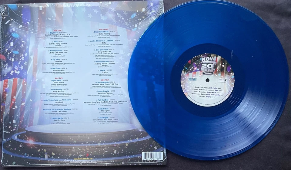 Now That's What I Call Music 20th Anniversary Vol 1 Red & Blue Vinyl LP Record - Image 3 of 4