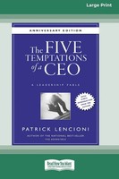 Patrick M. Lencioni | The Five Temptations Of A CEO | Taschenbuch | Englisch