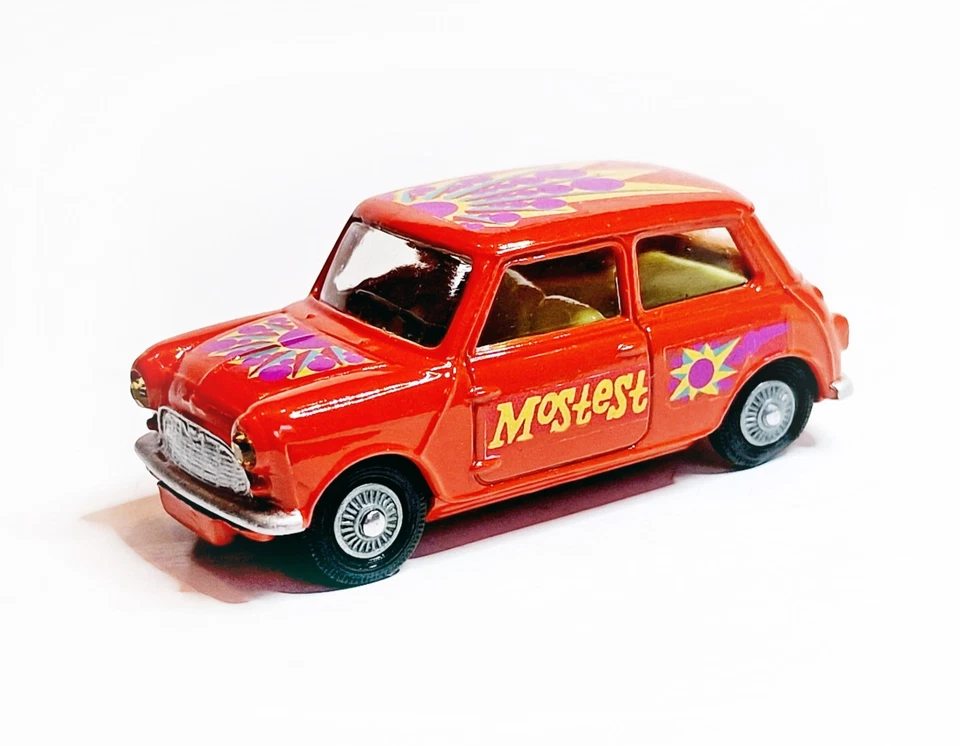 Corgi Toys Nr. 349 Morris Mini-Minor (Pop Art)  - inklusive Repro Box - Bild 4 von 4