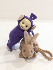 Vtg Teletubbies Purple Tinky Winky  Bunny Plush McDonald's Burger King Toys