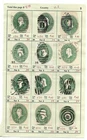 US Fancy Cancel Postal Stationery U311 Cut Squares Collection used Stamps