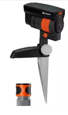 GARDENA 20575 Up to 2300 sq ft ZoomMaxx Adjustable Oscillating Sprinkler Spike