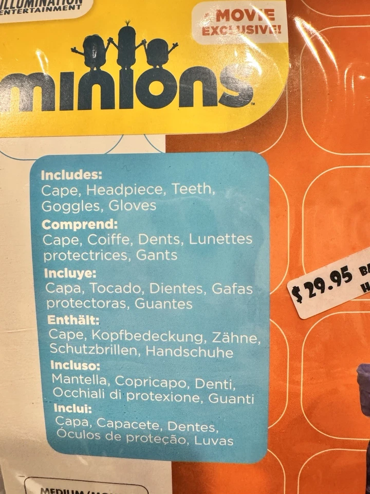 Disfraz Rubíes Despicable Me 3 Minion Drácula Niño Talla Mediana 8-10 Foto 2 de 3