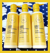 Bath  Body Works Coco Shea Honey Fragranced Rich Moisture 7.8oz Body Lotion x3