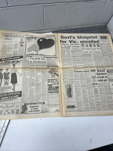 ORIGINAL NEWSPAPER THE HERALD SOPWITH AIRCRAFT POINT COOK 1984 PUP FIGHTER AD - Picture 4 of 16