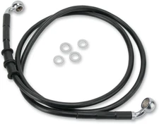 Drag Specialties Extended Stainless Steel Front Brake Line Kit 1741-2593