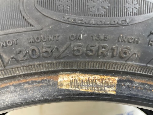 Set of 4 Goodyear Ultra Grip Ice WRT P205/55R16 94 T Quality Used Tires ...