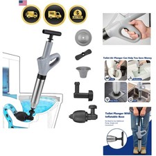 Toilet Plunge Blaster, High Pressure Toilet Plunger, High-Pressure Air Drain ...