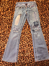2004 rare true religion distressed flares