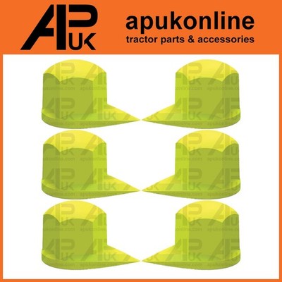 6x Checkpoint Radmutter Blinker Gummimanschette Staubkappe hellgrün Markierung 33mm