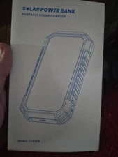 Portable Solar Power Bank Charger, Model: T11P W X